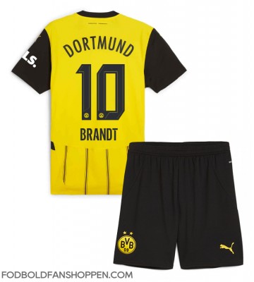 Borussia Dortmund Julian Brandt #10 Hjemmebanetrøje Børn 2024-25 Kortærmet (+ Korte bukser)